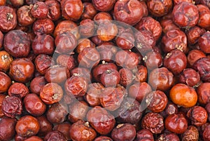 Dried red juniper (Juniperus oxycedrus) berries