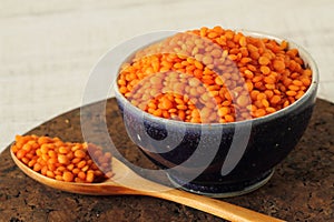 Dried red lentils