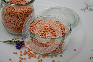 Dried red lentils