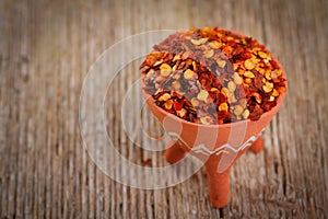 Dried red pepper flakes
