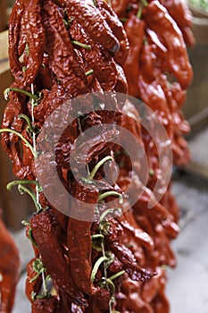 Dried red peppers