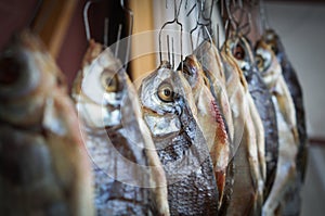 Dried river fish