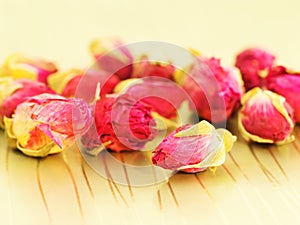 Dried rosebuds photo