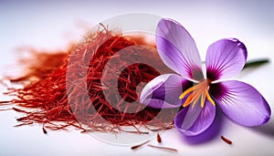 Saffron flowers.