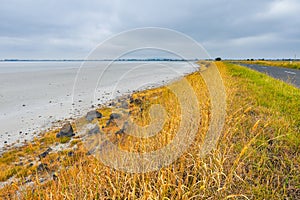 Dried salt lake in Colac, Victoria