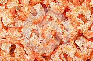 Dried salted prawn texture