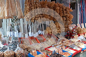 Dried seafood shop