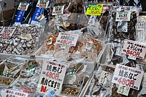Dried seafood snacks