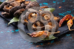 Dried shiitake mushrooms