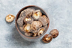 Dried shiitake mushrooms