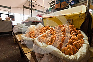 Dried Shrimps For Sale at the Market