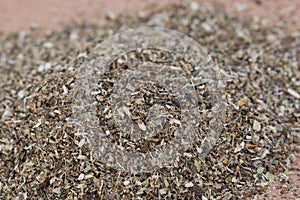 Dried silybum marianum, cardus marianus