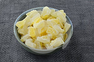 Dried soft pineapple chunks
