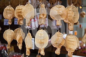 Dried squid. Tai O village. Hong Kong.