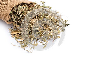 Dried Stevia rebaudiana leaves