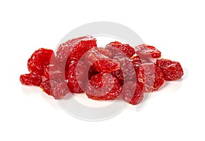 Dried tomatoes isolated on white background