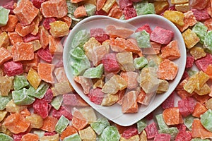 Dried tropical fruit