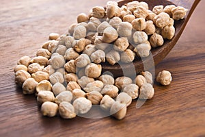 Dried white chickpeas ceci