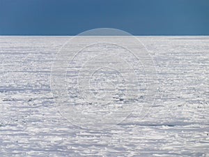 Drift Ice of Okhotsk Sea in Hokkaido, Japan