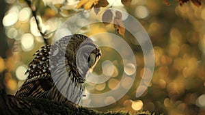 Drift off to sleep while listening to the gentle rustling of leaves and the distant hoot of an owl. 2d flat cartoon photo