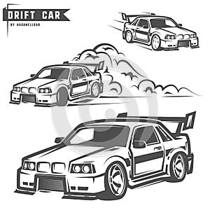 Drift sport team print for t-shirt,emblems and logo.