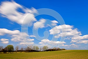 drifting clouds, long term exposure