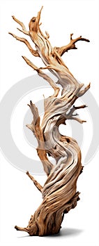 driftwood isolated on transparent background