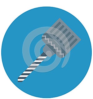 Drill Bit Isolated Vector Icon for Construction