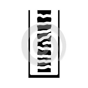 drill core samples glyph icon vector illustration