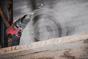 Drill Driver Tool on Scaffolding