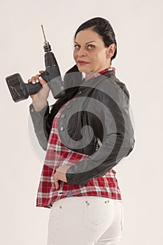 Drill, even the woman