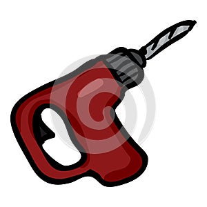 Drill - Hand Drawn Doodle Icon