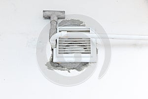 Drill a Hole Through Concrete Wall For Bathroom Air Duct