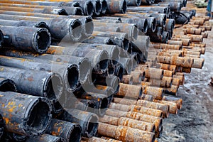 Drill pipe of  oil drilling platforms.