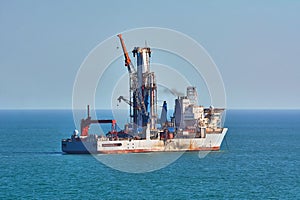 Drill Ship in Black Sea