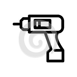 Driller icon or logo isolated sign symbol vector illustration