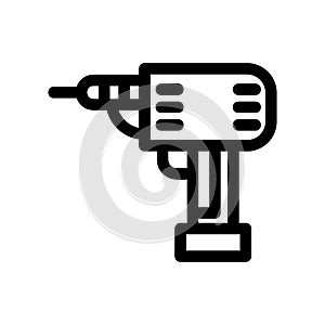 Driller icon or logo isolated sign symbol vector illustration