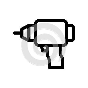 Driller icon or logo isolated sign symbol vector illustration