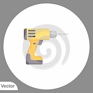 Driller vector icon sign symbol