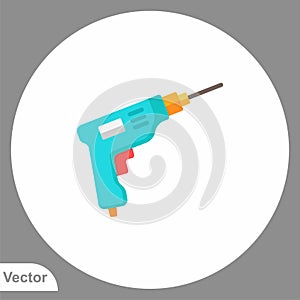 Driller vector icon sign symbol