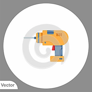 Driller vector icon sign symbol