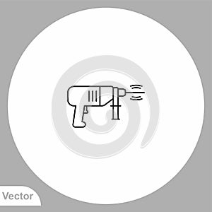 Driller vector icon sign symbol