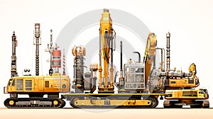 Drilling Equipment Drilling Instrumentation on white background