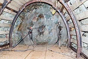 Drilling in mine .