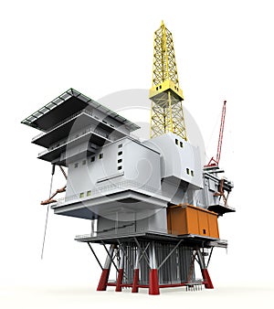 Drilling Offshore Platform Oil Rig