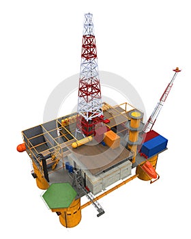 Drilling Offshore Platform Oil Rig