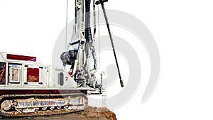 Drilling rig. Drilling deep wells in the bowels of the earth. Industry and construction. Mineral exploration - oil, gas and other