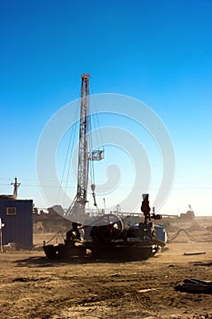 Drilling rigs.