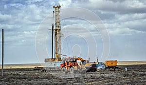 Drilling rigs.