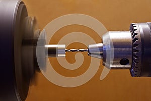 Drilling in the turning lathe